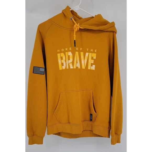LITEFLEECE BRAVE
HOODIE- YELLOW Mens Medium - Picture 3 of 7